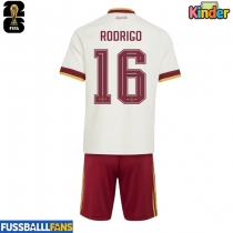 Spanien Rodri Hernandez #16 Auswärts Trikotsatz Kinder WM 2026 Kurzarm (+ Kurze Hosen)